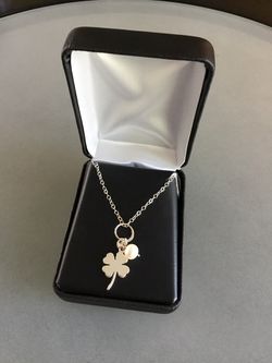 Sterling silver 4 leaf clover necklace