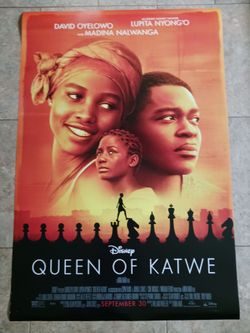Queen of Katwe - A Disney Movie Poster With Madina Nalwanga and Lupita Nyongo
