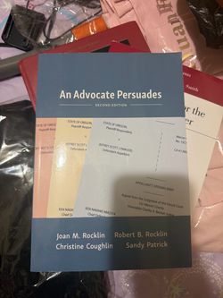 An Advocate Persuades Law School Book NEW