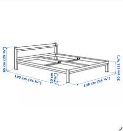 Full/Double Bed Frame with Headboard ikea