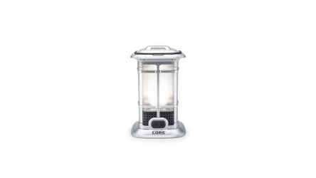 CORE 1000 Lumen Warm LED Patio Lantern Candlelight Mode Gray