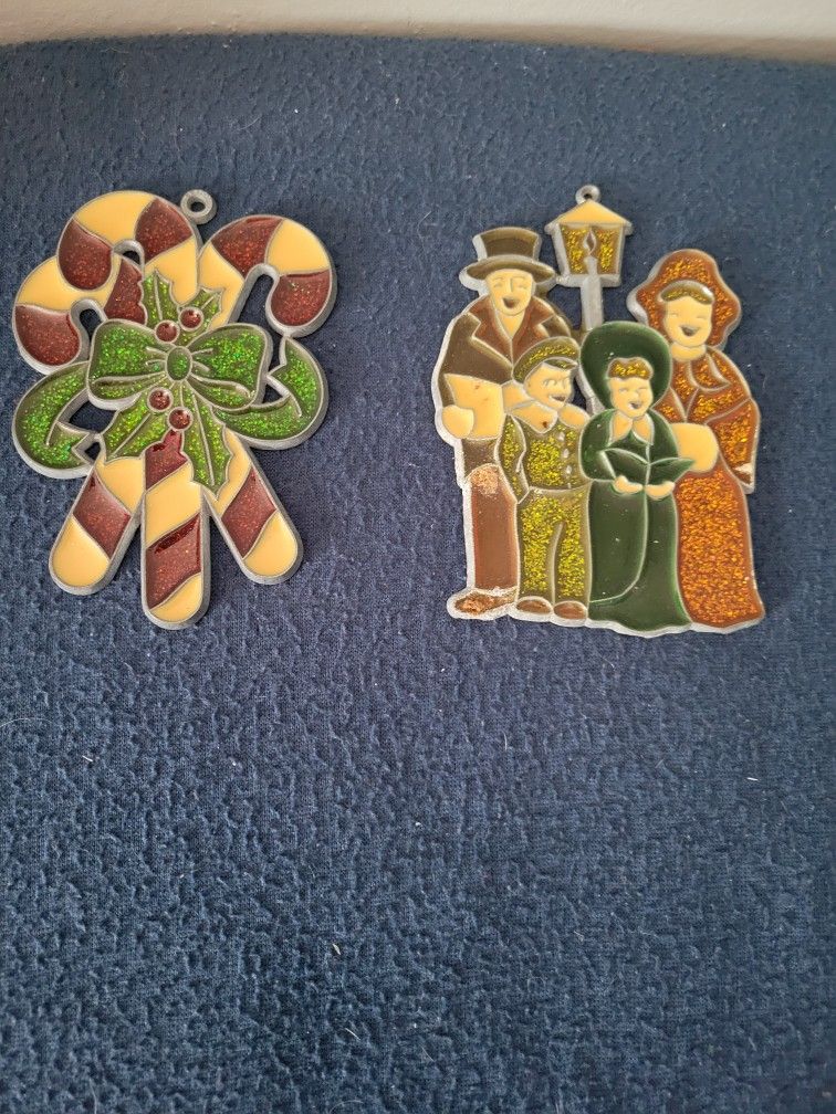 Faux Stained Glass Ornaments 