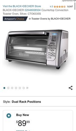 Black Decker Toaster Oven
