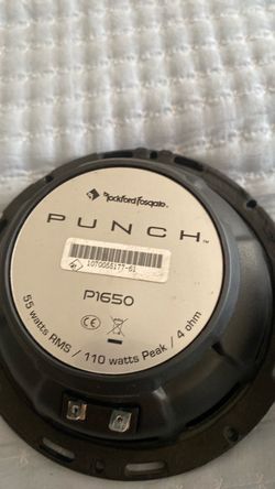 Rock Fosgate p 1650 55 watts rms 4  6 1/2