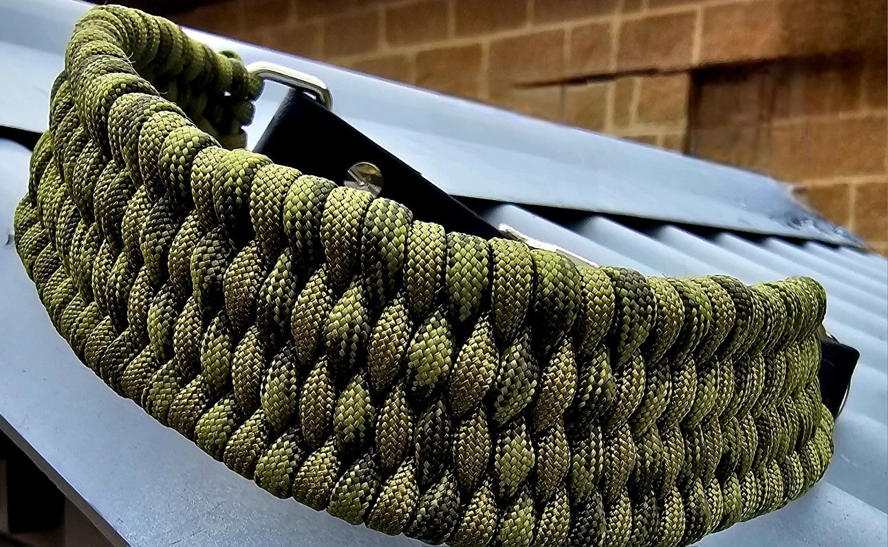 Customized Hand Braided Dog Collar