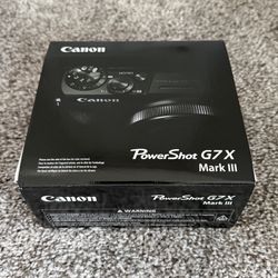 Canon PowerShot G7 X Mark III Point & Shoot Digital Camera - Black (NEW/SEALED)
