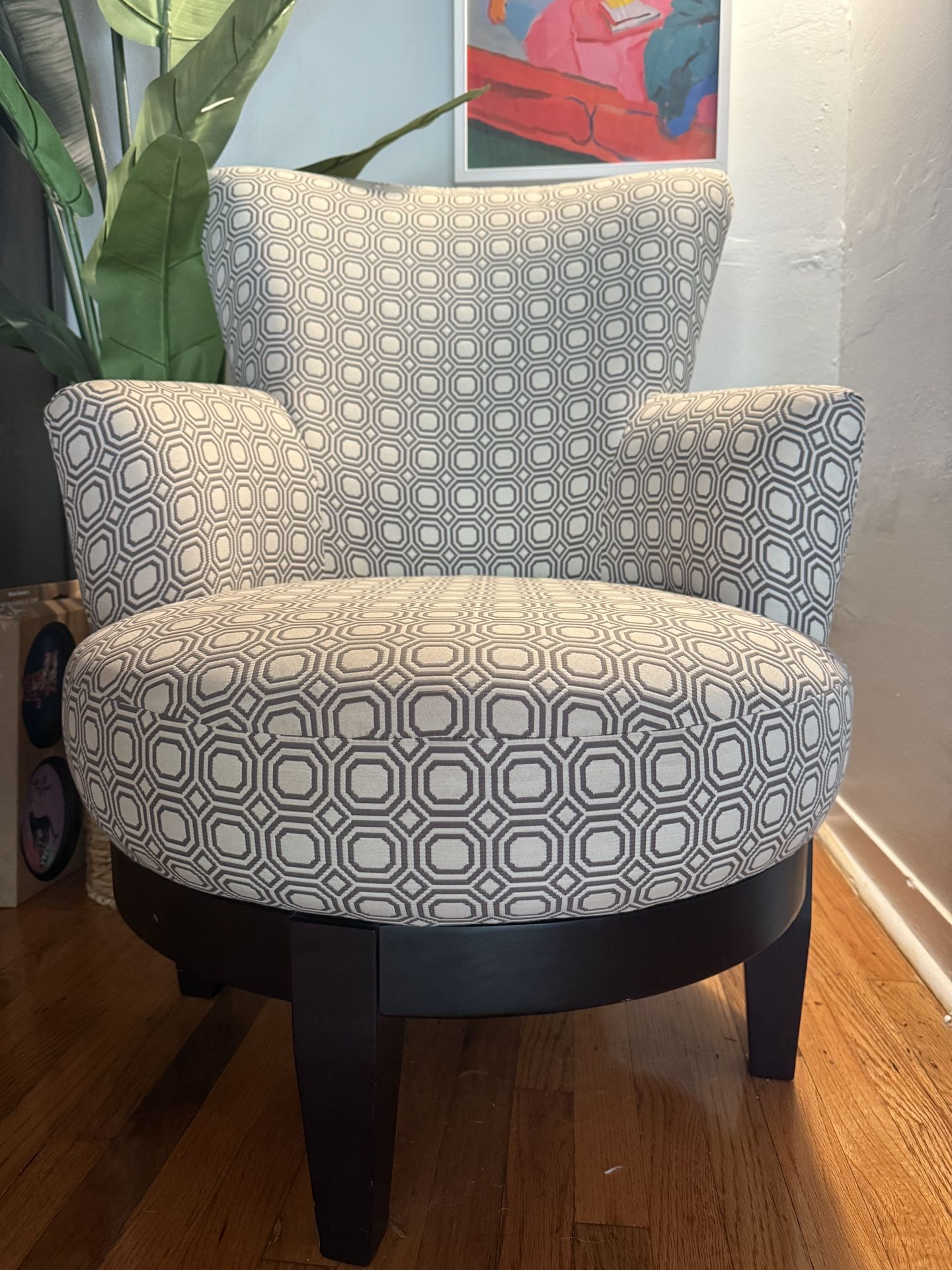 Wingback Swivel Armchair