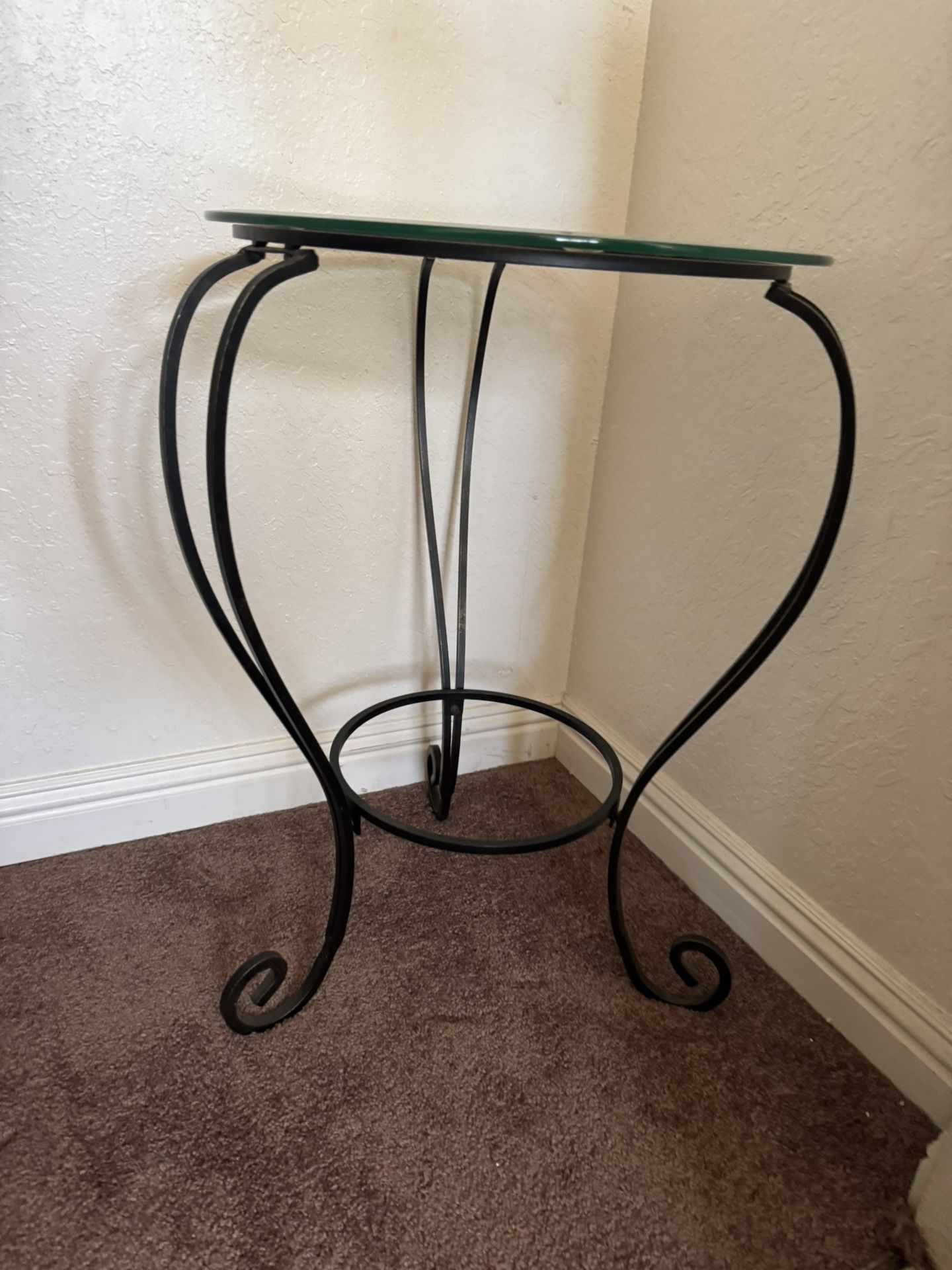 Glass End Table
