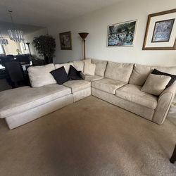 Beige Kevin Charles Sectional Sofa – Large & Comfortable