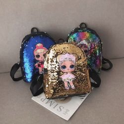 New  Sequin backpack for girls, 