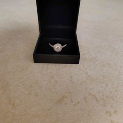 Halo Sterling Silver Ring