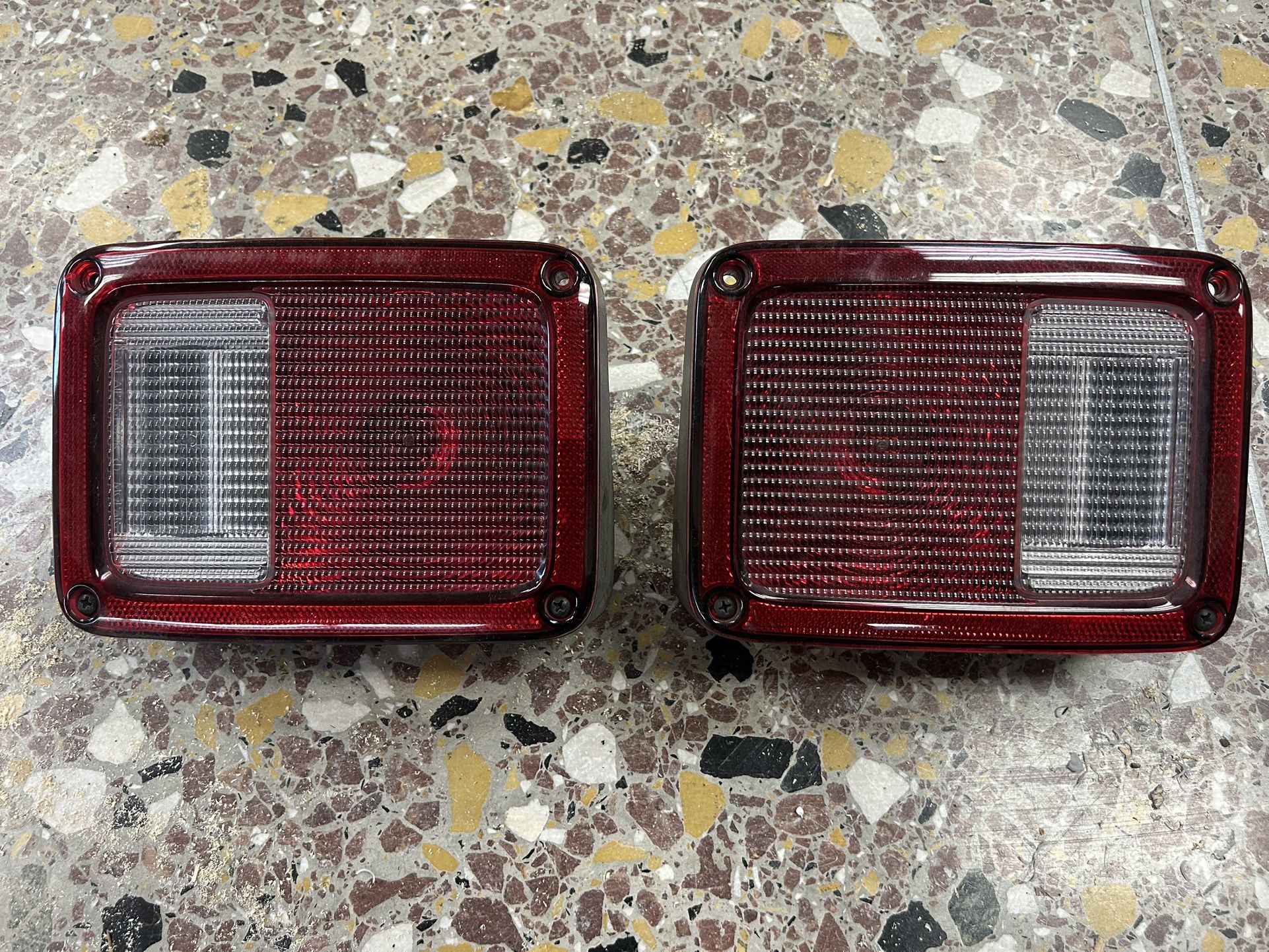 OEM 2007-17 Jeep Wrangler Jk Tail Light Set