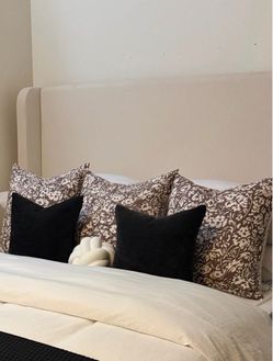 Black 16x16" Pillow case set of two *ONLY*