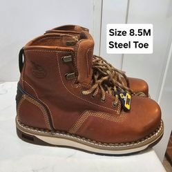 Georgia Steel Toe Work Boots Size 8.5