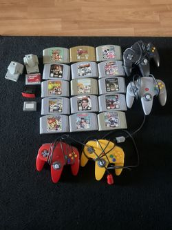 Nintendo 64 Games And Controllers 