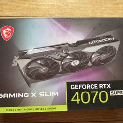 (Like NEW) RTX 4070 Super MSI Gaming X Slim 
