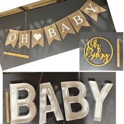Set of Baby Shower Decor