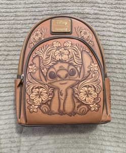 Loungefly Mini Backpack Stitch Tonal Carving