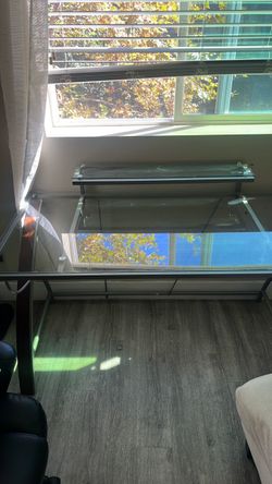 Glass desk