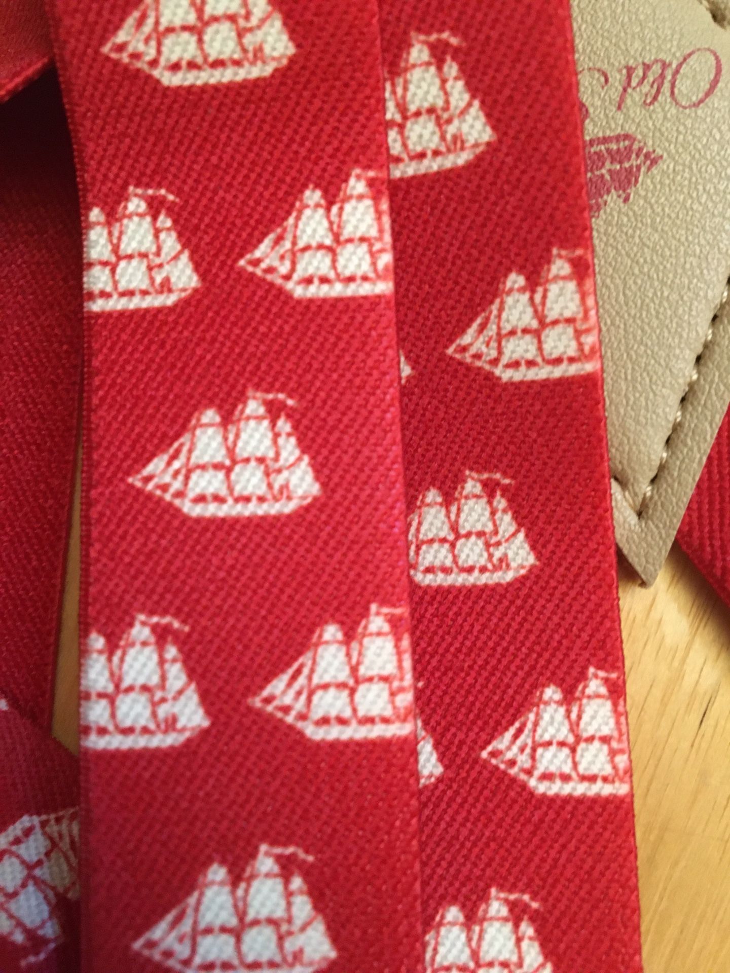 Suspenders with sailboats