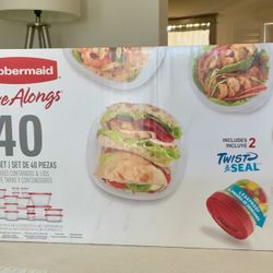 Rubbermaid Set 40 Piece Tupperware 