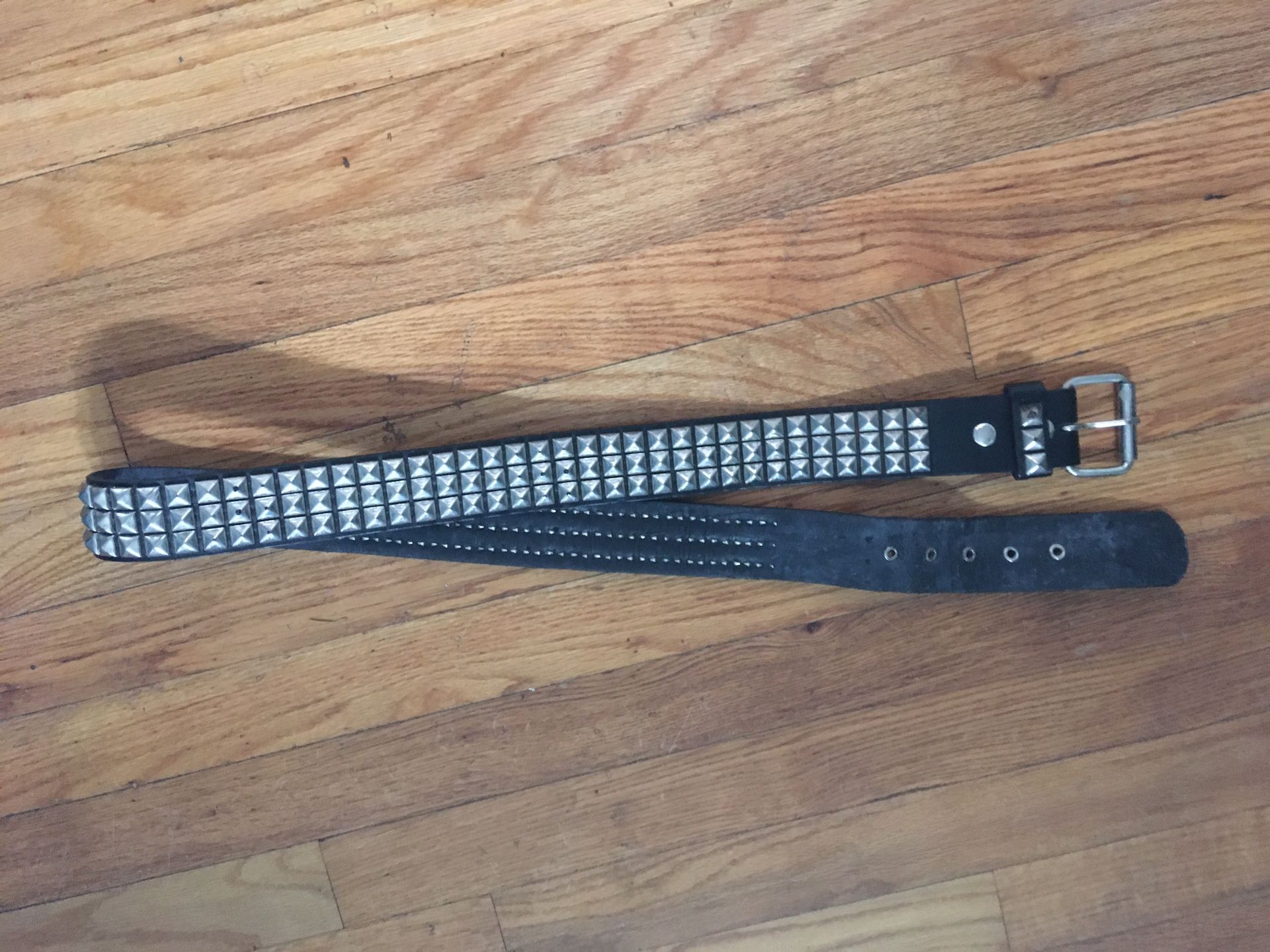 Studded Belt Synthetic Leather