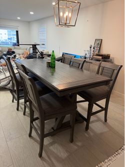Dining table and chairs