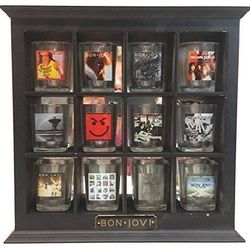 Bon Jovi 25th Anniversary Shot Glass Set of 12 with Box Frame