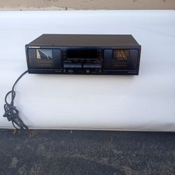 Pioneer Stereo Double Cassette Deck Model Ctw604rs