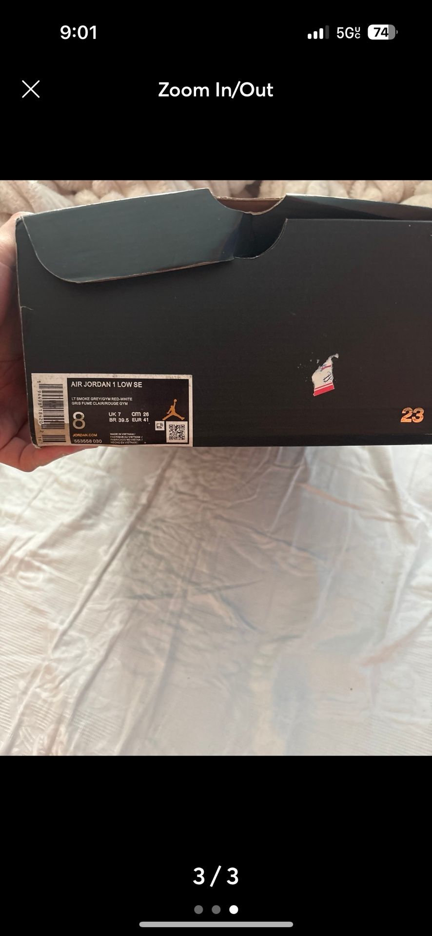 Jordan 1s Smoke Greys Low