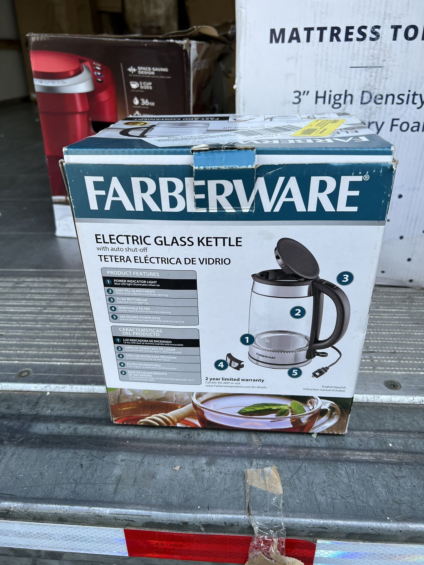  Farberware Glass 1.7 Liter Kettle