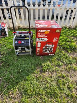 Shop Husky
4.5 Gal. 175 PSI Portable Electric Oil-Free Quiet Twin Stack Jobsite Air Compressor w/Rubber Wheels and 2-Quick Couplers
Questions &