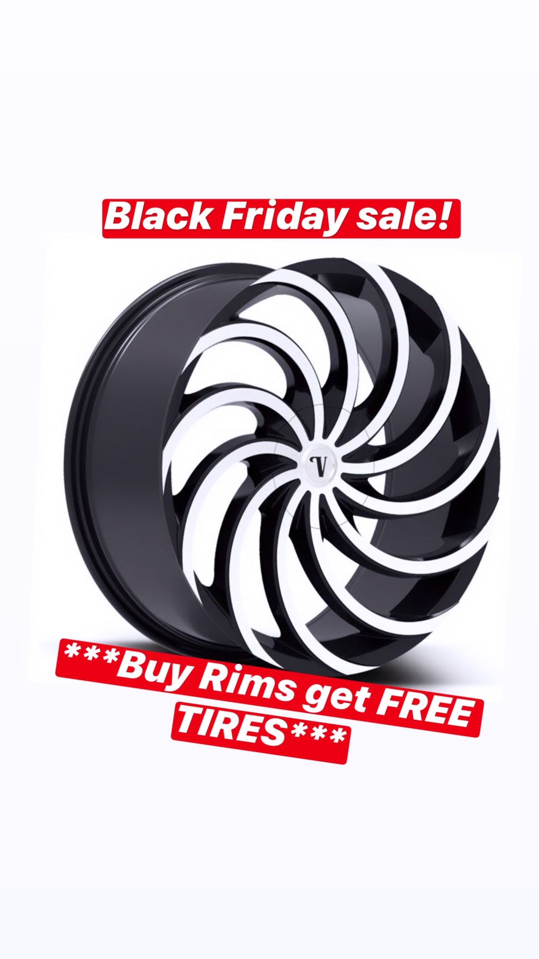 🔥🔥🔥Black Friday SALES! BUY Rims get FREE Tires🔥🔥🔥(only 50 down payment / no credit needed )