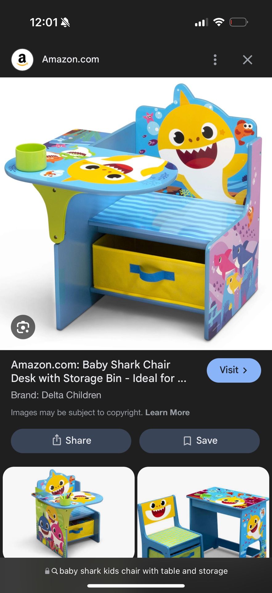 Baby Shark Table