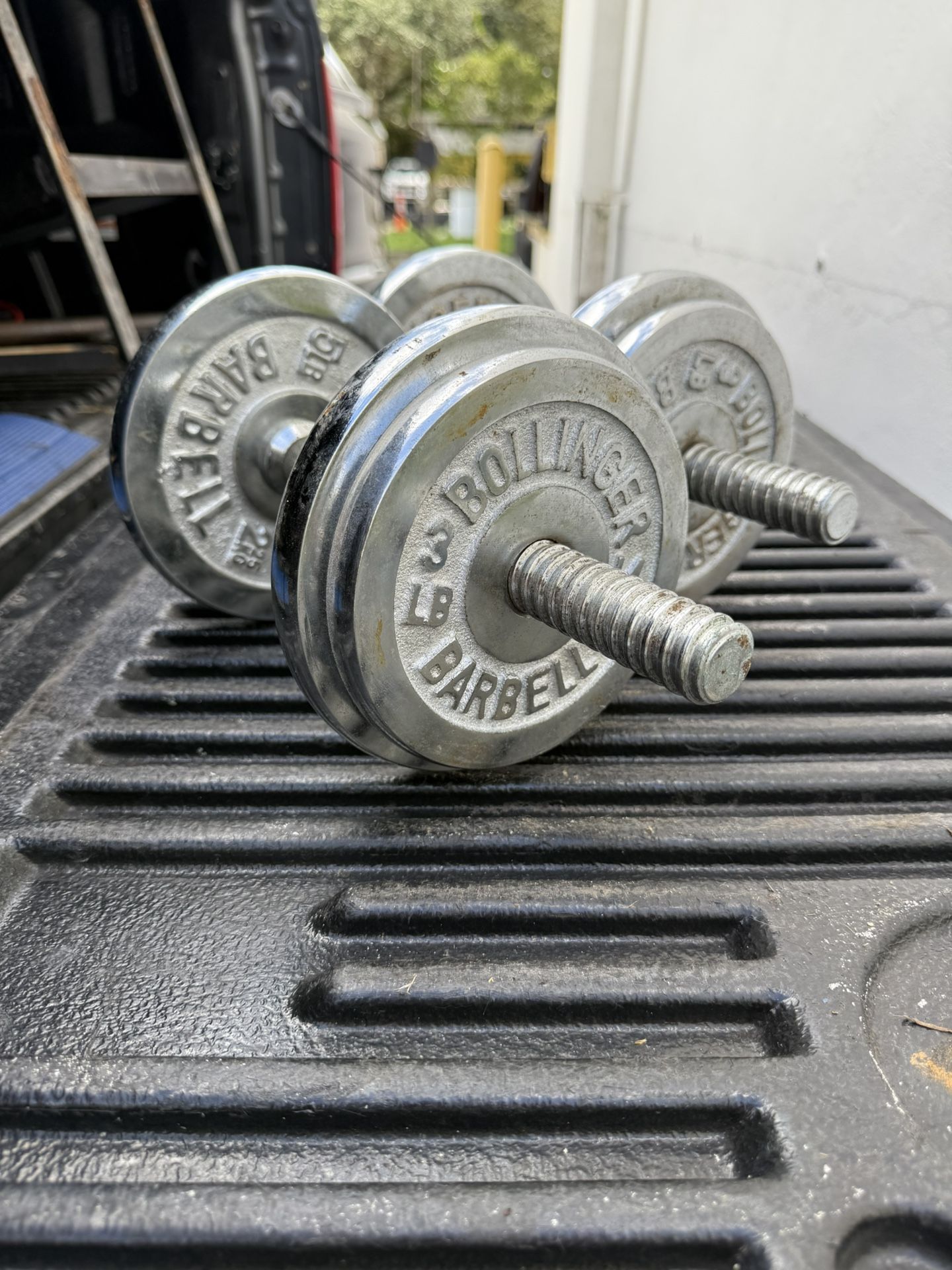 Awesome Set Of Chrome Dumbbells