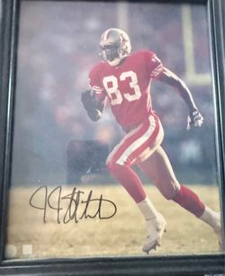 J.J. Stokes Signed San Francisco 49ers Licensed NFL Photo