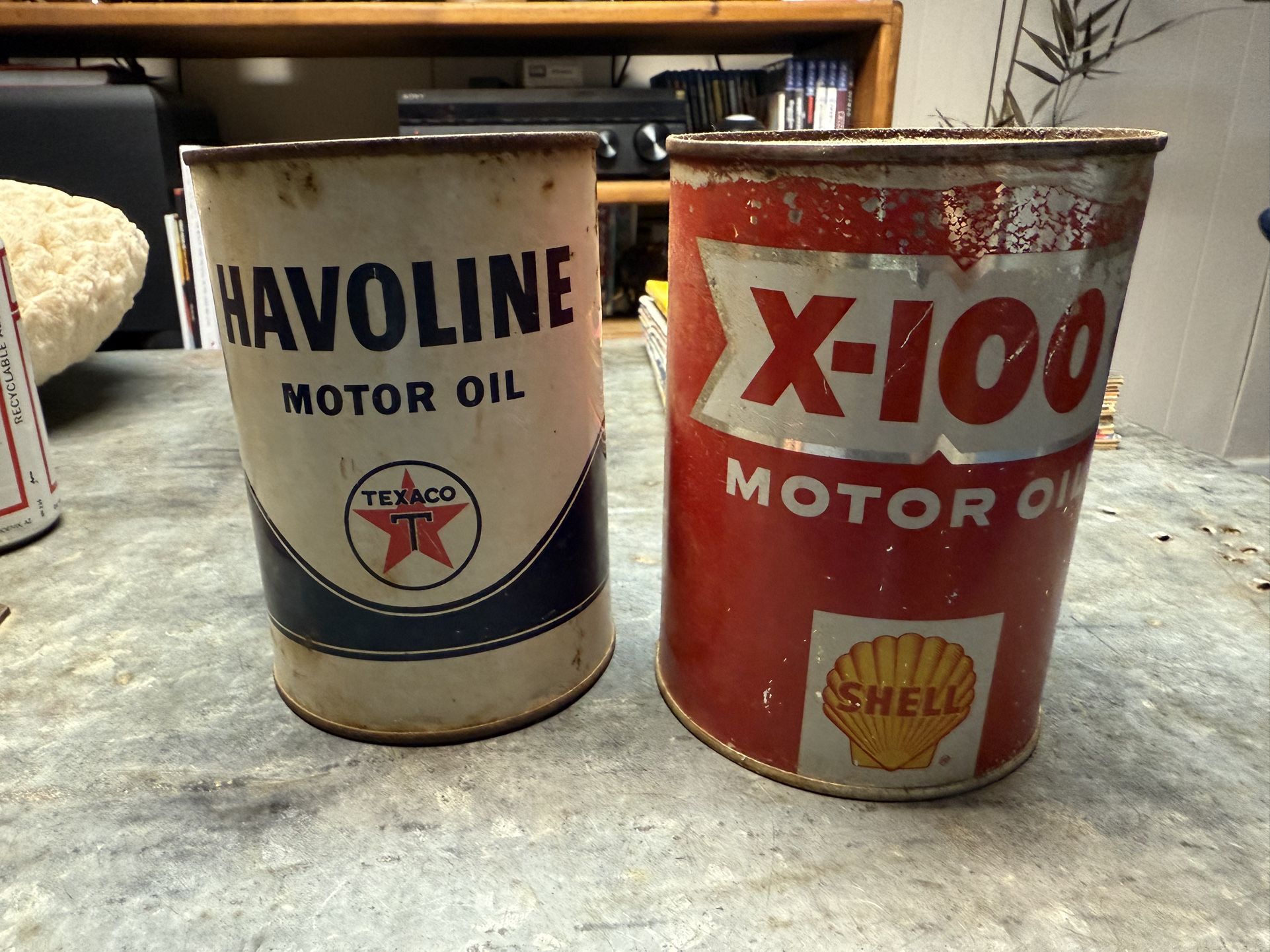 Vintage Motor Oil Cans
