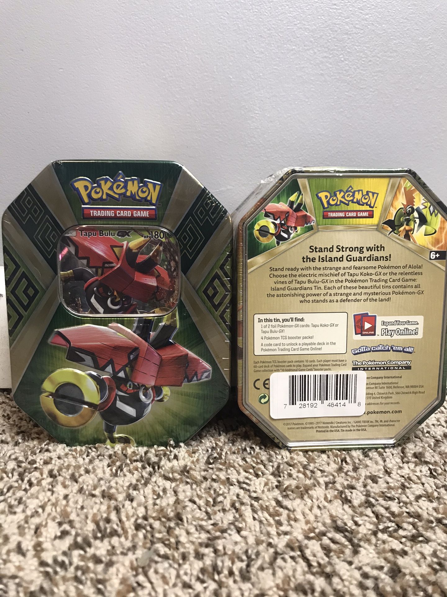 Pokèmon TCG Tapu Bulu-GX Tins Pack of 2