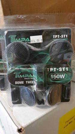 Timpano Tweeters Super Car 2 Pair 300W 4 Ohm Micro Dome Crossover