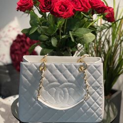 CC Leather Tote Bag