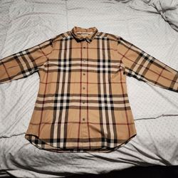 Mens Burberry Long Sleeve Shirt