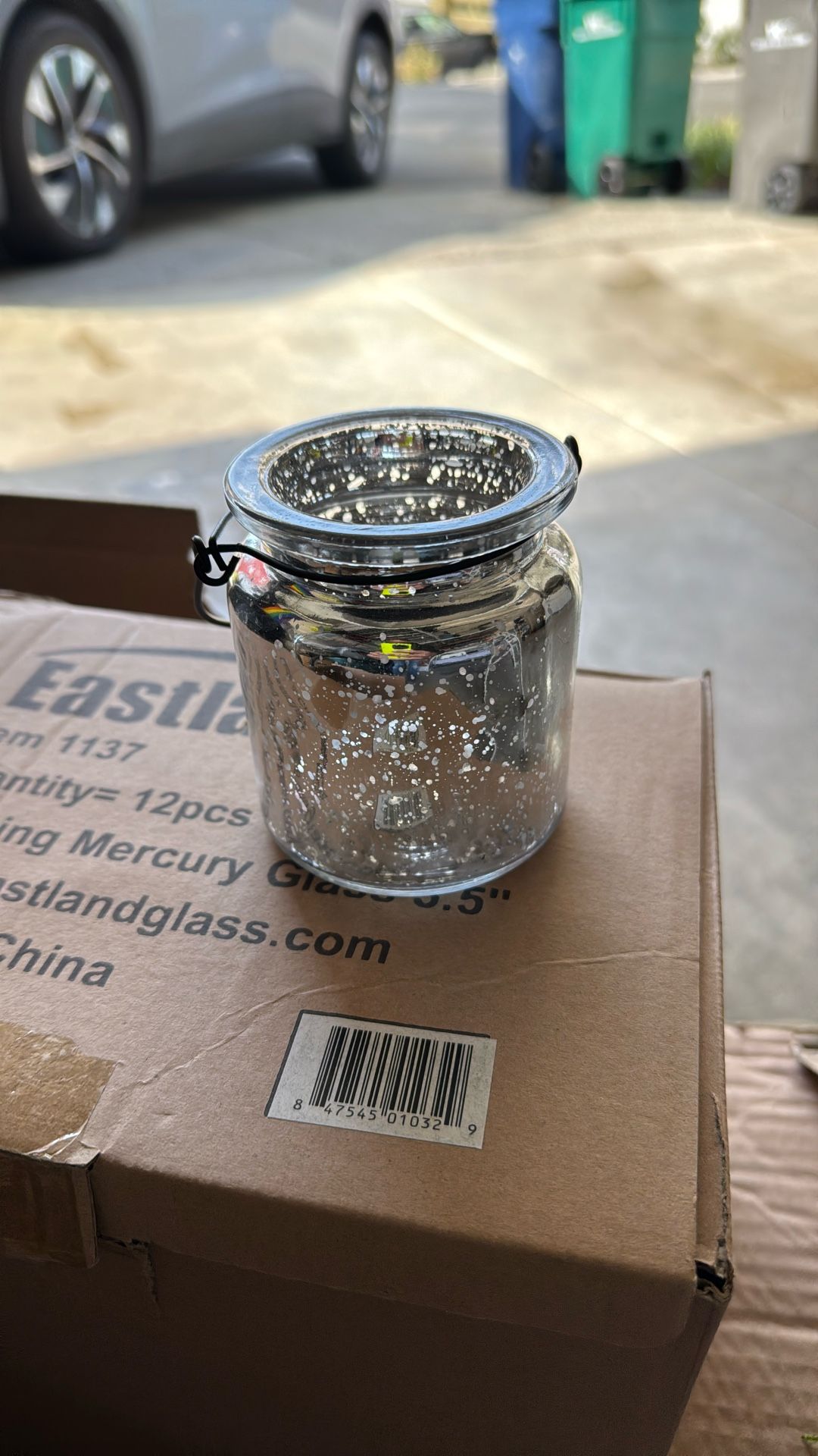 Set Of 12 Mercury Glass Votive/ Candle Holder.