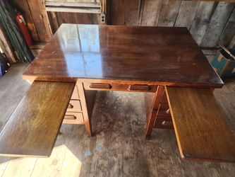Antique Bankers Desk