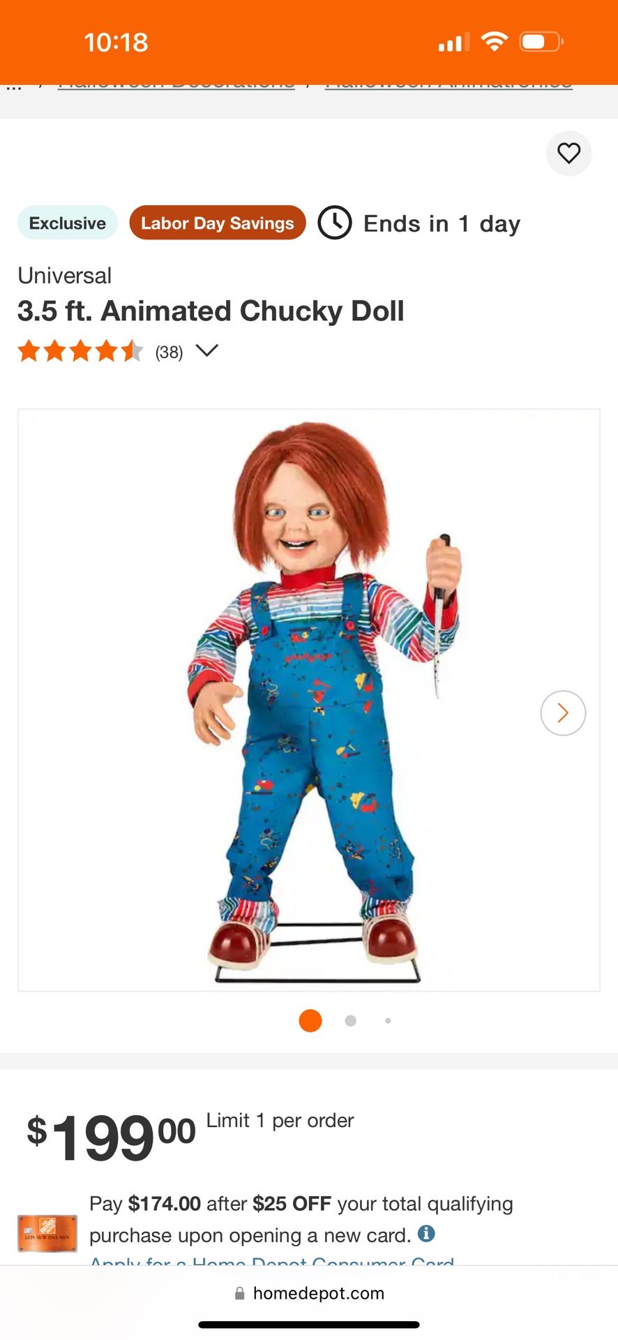 halloween chucky doll