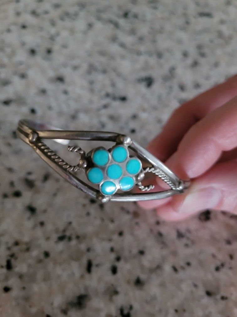 Turquoise & Sterling Bracelet 