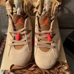 Jordan 6s Travis Scott “British Khaki “