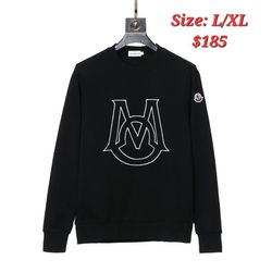 Brand New Designer Embroidered Men's Large/XL Black Sweatshirt 