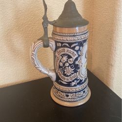 Vintage Getz W. Germany Lidded Olympia Beer Stein