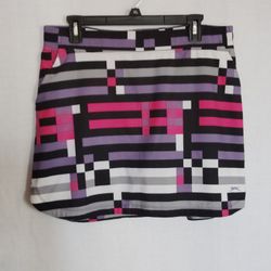 Puma Slazenger Women's Geometric Tech Pull On Golf/Court Skort - Large