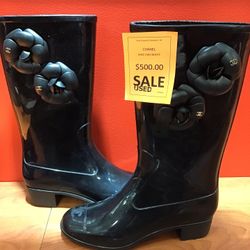Chanel Rain Boots